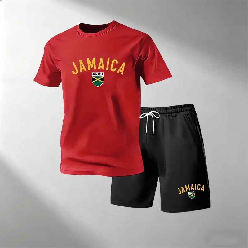 Running Gear Men - JAMAICA Summer Casual T-Shirts Sets for