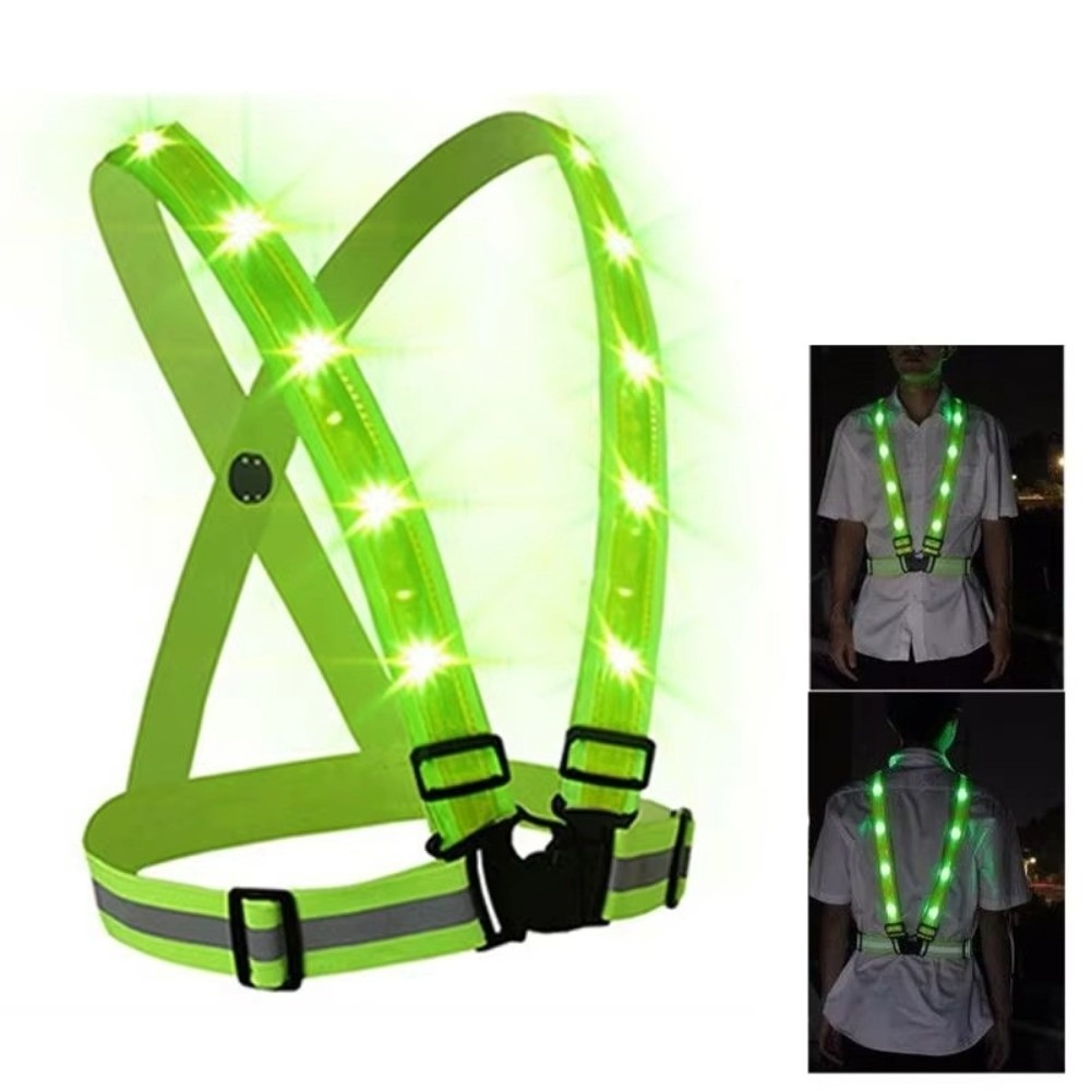 New Polyester LED Safety Vest  - New Gear Running recension och pris